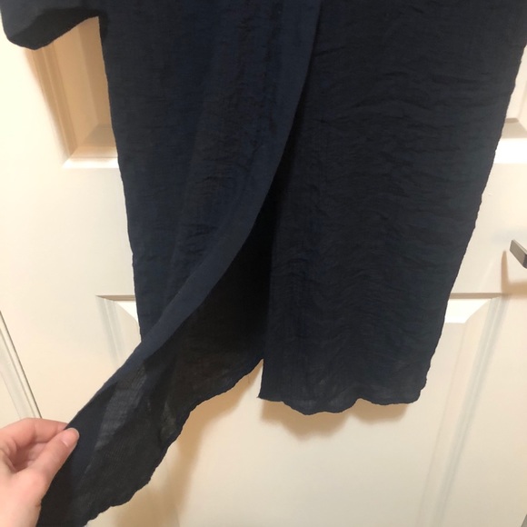 Zara Woman Button Down Split Back Maxi Shirt - Picture 4 of 8